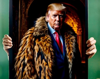 Donald Trump Portrait Mattes Poster 40x50 cm