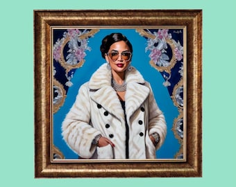 AOC Portrait | 12x12" Matte Poster Featuring Alexandria Ocasio-Cortez