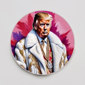 Donald Trump Sticker | USA President Decal for Laptops & Water Bottles