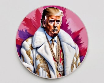 Donald Trump Sticker | USA President Decal for Laptops & Water Bottles