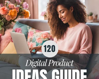 120 Digital Product Ideas Guide - with PLR - Passive Income, Make Money Online,Digital Product, Digital Ebook