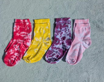 Tie Dye Women's Socks - Four Pack - Various Colours