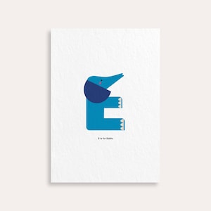 Personalized Alphabet Poster: Modern Kids Room Decor (Digital Download A3/A4/A5/A6 JPG File)