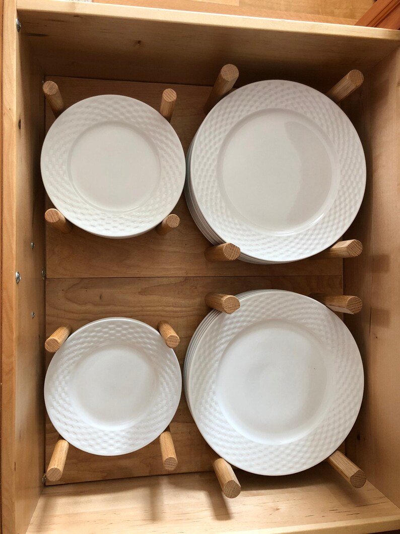 Pair of Kitchen Drawer Inserts for Plates - Etsy