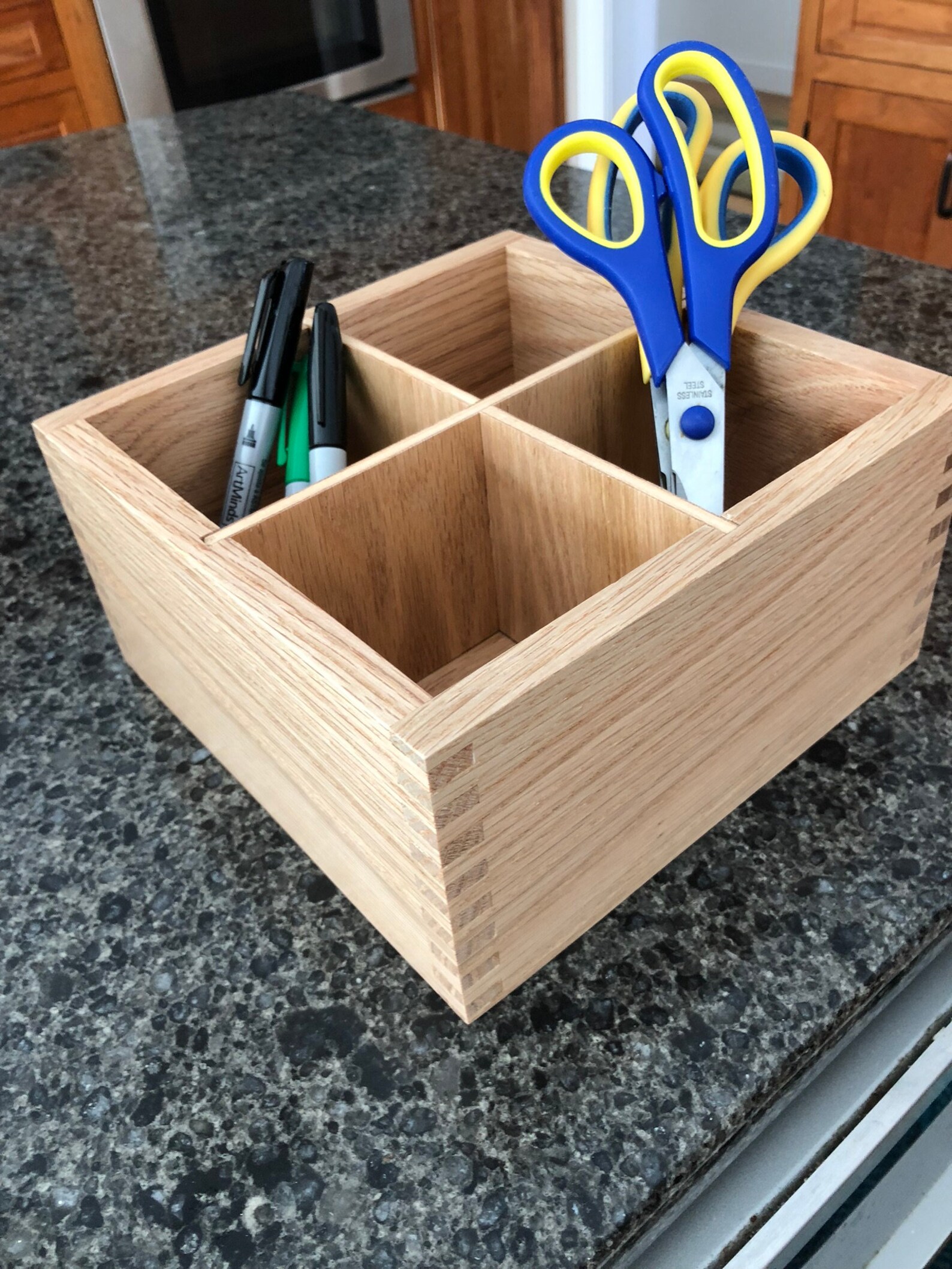 Small shadow box with dividers Etsy