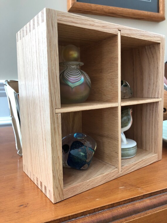 Small shadow box with dividers Etsy