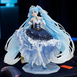 初音ミク ハイエンドアニメフィギュア | プレミアムボーカロイドコレクターモデル | 2Dディスプレイフィギュア | オタクギフト | コレクター向けミク装飾
