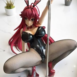 Rias Gremory Bunny Girl Figure | 41cm High School DxD Anime Statue | Sexy PVC Model Collectible | Otaku Shelf Decor | Ecchi Gift for Fans