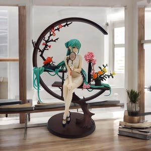ボーカロイド 初音ミク像 | チャイナドレスを着たアニメ少女のフィギュア | 手描きのミクのコレクション | 中国風の装飾 | オタクへの贈り物
