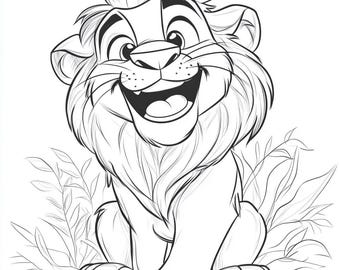 Coloriages de lions
