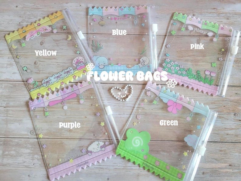 Glitter Tamagotchi Case or Fan Photocard or ID Holder: Candy, Strawberry, Melon Protective Sleeve with Handmade Charm Attachments image 3