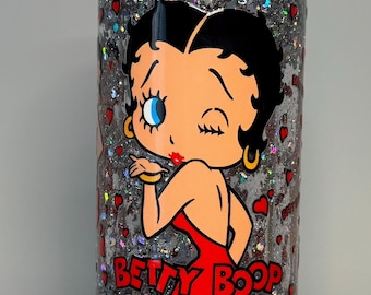 Plastic 16oz Snow Globe Tumbler Cup - Betty Boop