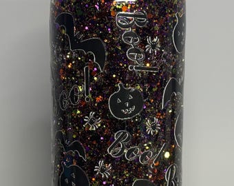 Plastic 16oz Snow Globe Tumbler - Halloween Boo!