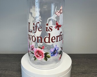 Plastic Tumbler Cup 16oz. - Life is Wonderful