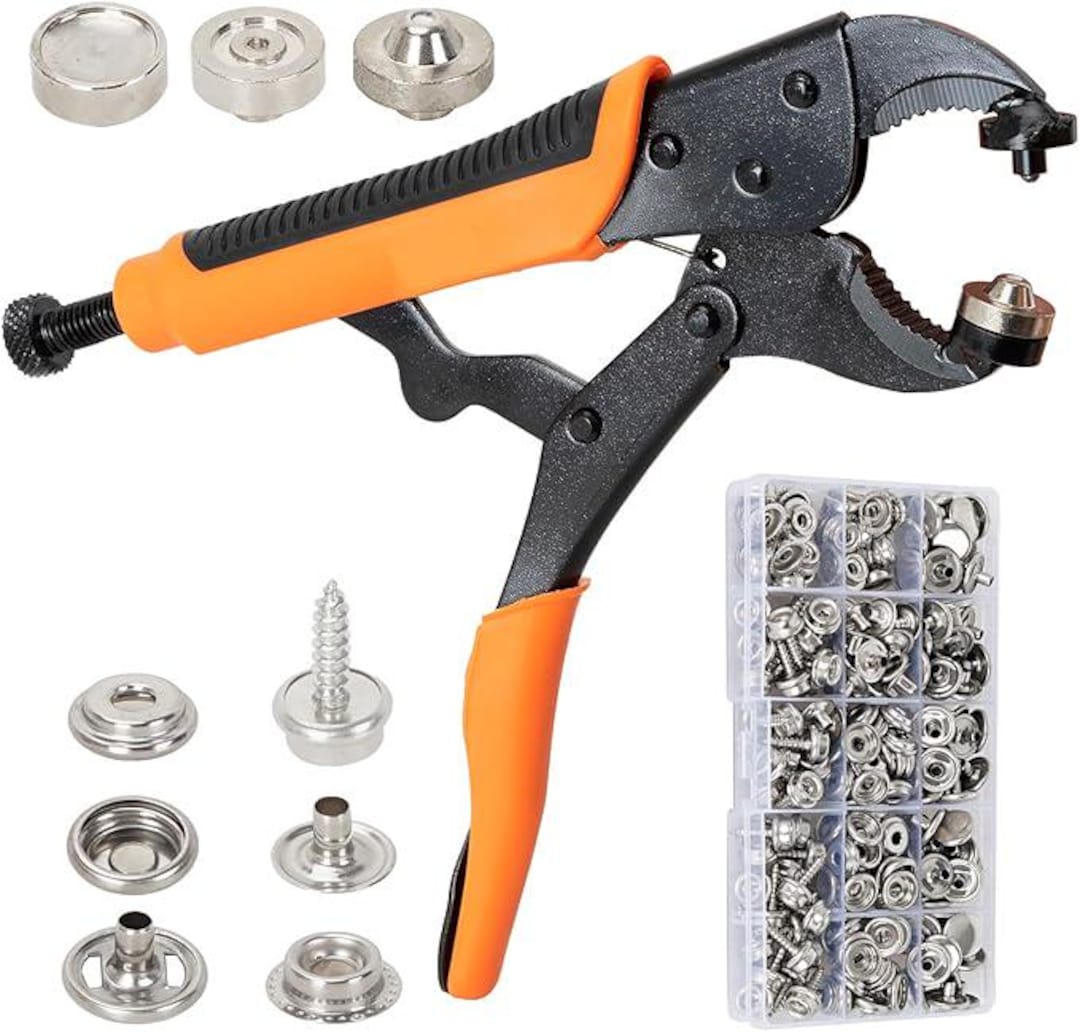 Snap Button Kit, Heavy Duty Snap Fasteners Tools, Screw Snaps on Tools ...