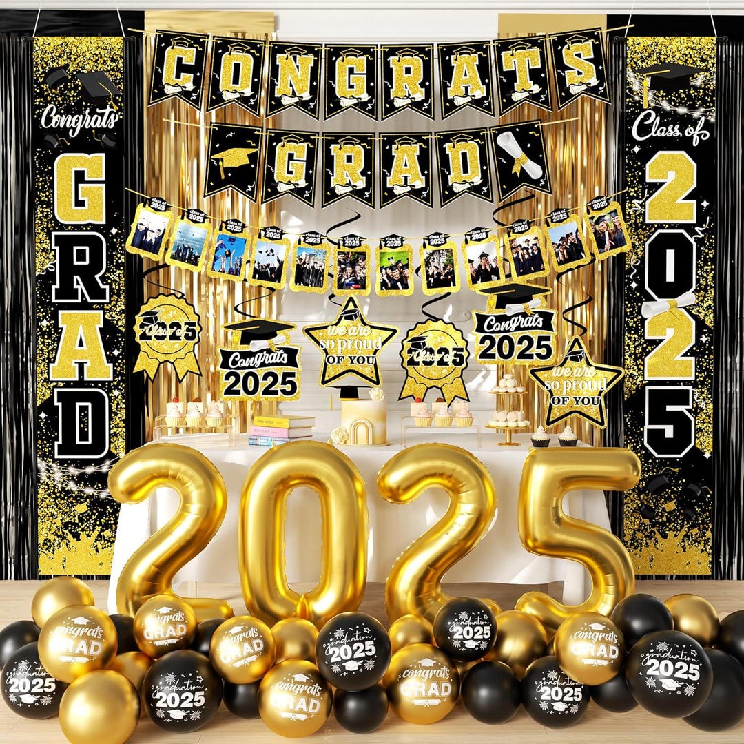 Graduation Decorations Class of 2025,door Porch Signs,congrats Grad ...