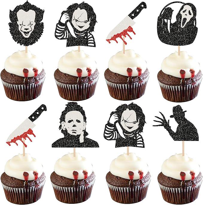 9pcs Purple Butterfly Cake Toppers, Butterfly Cupcake Toppers Happy Birthday Metal - View #7