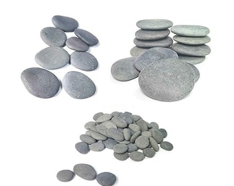 120PCS Painting Rocks, DIY Rocks Flat & Smooth Kindness Rocks for Arts, Crafts, Decoration, Medium/Small/Tiny Rocks for Painting,Hand Picked