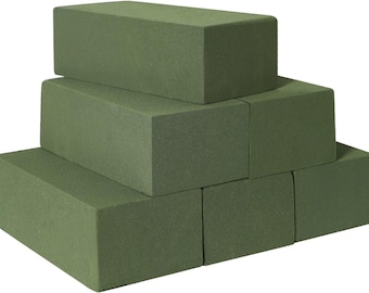 Floral Foam for Fresh and Artificial Flowers, 6PCS Wet and Dry Floral Foam Blocks for Wedding, Birthdays and Garden Decorations