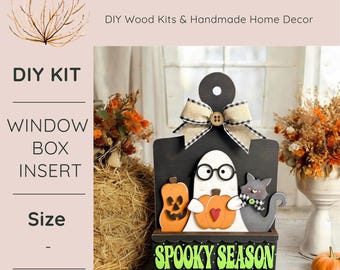 DIY | Add-on for Interchangeable Window Box | Spooky Season Window Box Insert | Home Decor | Interchangeable Shelf Sitter | Halloween Decor
