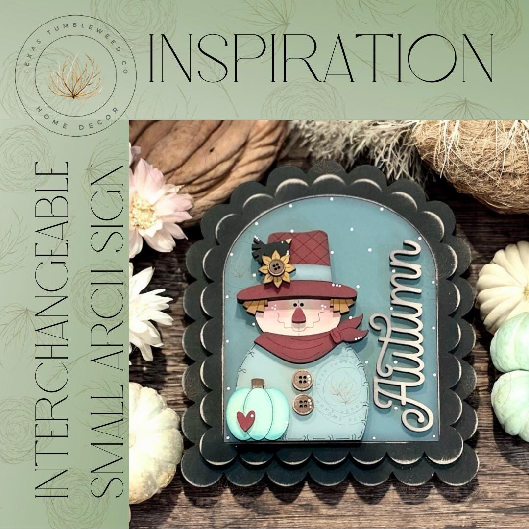 DIY | Interchangeable Small Arched Boho Sign Add-on | Autumn ...