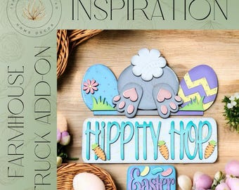 DIY | Add-on for Interchangeable Farmhouse Truck Base | Bunny Butt Truck | Interchangeable | DIY | Home Decor | Easter Decor | Easter