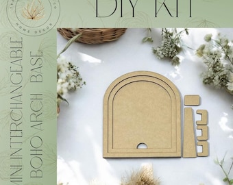 DIY | Interchangeable Mini Double Arched Boho Sign Frames | Wood Framed ...