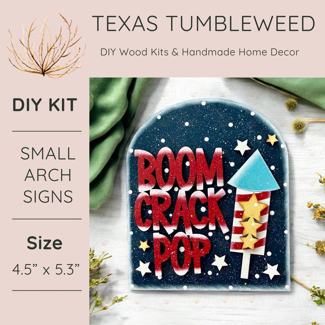 DIY | Interchangeable Small Arched Boho Sign Add-on | Boom Crack Pop ...