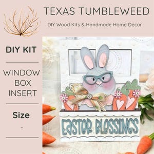 DIY | Add-on for Interchangeable Window Box Shelf Sitter | Easter Blessing’s | Home Decor | Interchangeable Shelf Sitter | Easter Decor