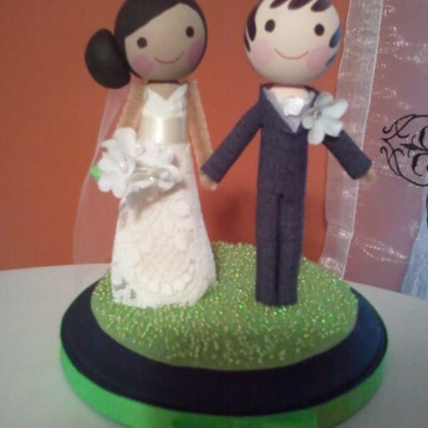 Personalized Custom Wedding Cake Topper Keepsake