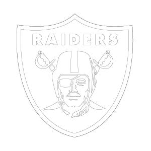 Logotipo de los Vegas Raiders, vector. Línea de corte