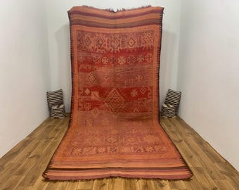 Charming Warmth, Moroccan Vintage, Handwoven Wool, Tribal Beauty, Earthy Tones, Timeless Elegance.
