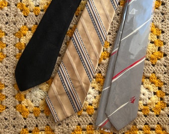 Vintage Neckties Set of 3 Ties