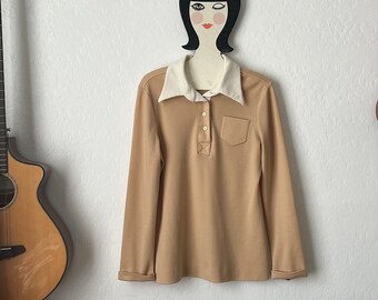 Vintage Long Sleeve Collared Knit Shirt