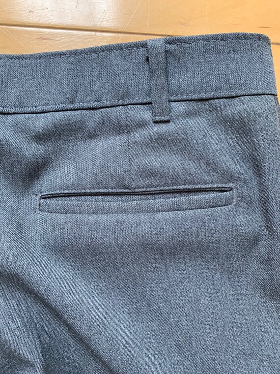 Vintage Gray Mens Slacks Trousers - image 6