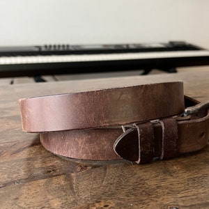 Vintage Leather Belt 38 image 3