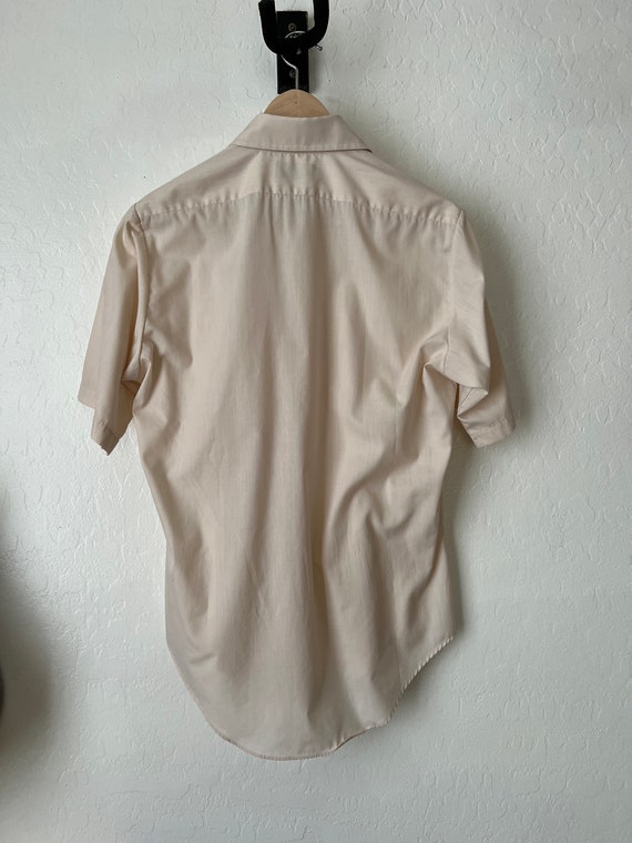 Vintage Mens Short Sleeve Button Down Shirt - image 5