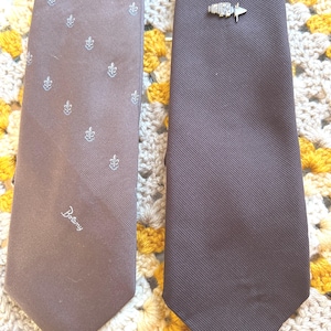 Vintage Neckties Set of 2 Ties