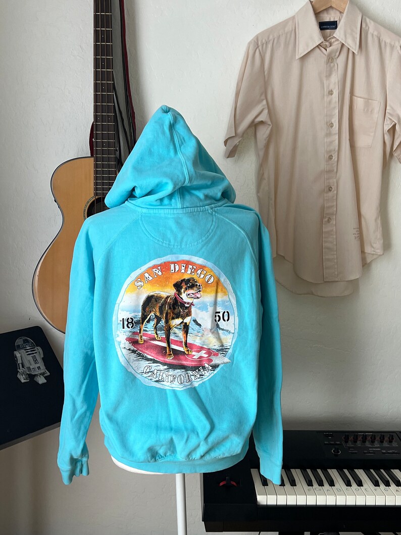 Vintage Pullover Hooded Sweatshirt San Diego image 6