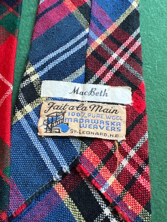 Vintage Set of Two Plaid Ties - image 4