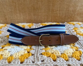 Vintage Striped Elastic Belt