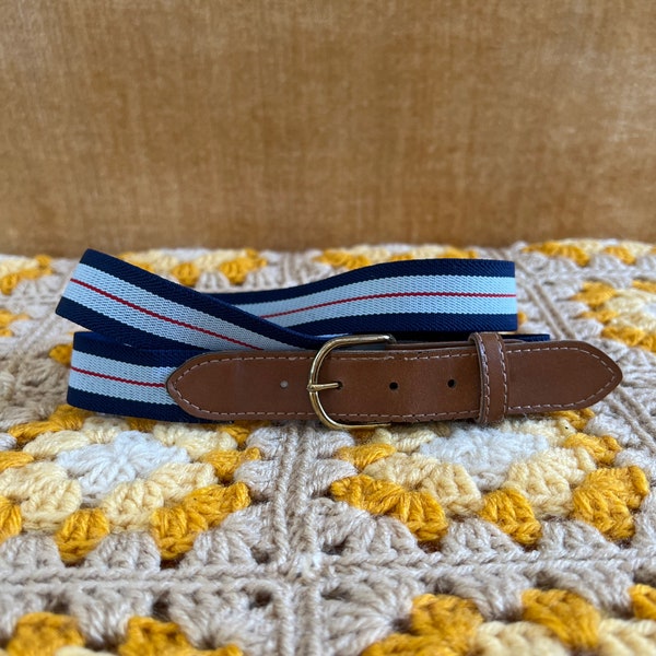 Striped Elastic Belt Etsy