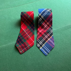 Vintage Set of Two Plaid Ties