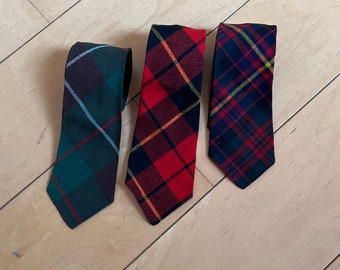 Vintage Neckties Set of 3 Wool Ties