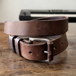 Vintage Leather Belt 38 image 1