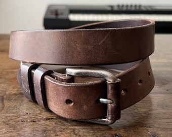 Vintage Leather Belt 38"