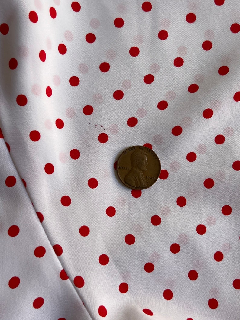 Vintage Red and White Polka Dot Blouse image 7