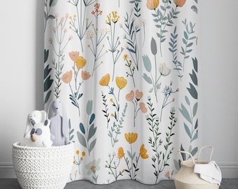 Wildflowers Baby Girl Room Curtain Nursery Curtains Window Curtains