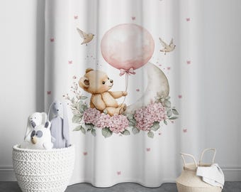 Teddy Bear Baby Boy Room Curtain Nursery Curtains Window Curtains  Teddy Bear Kids Curtains