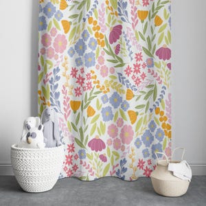 Wildflowers Baby Girl Room Curtain Nursery Curtains Window Curtains